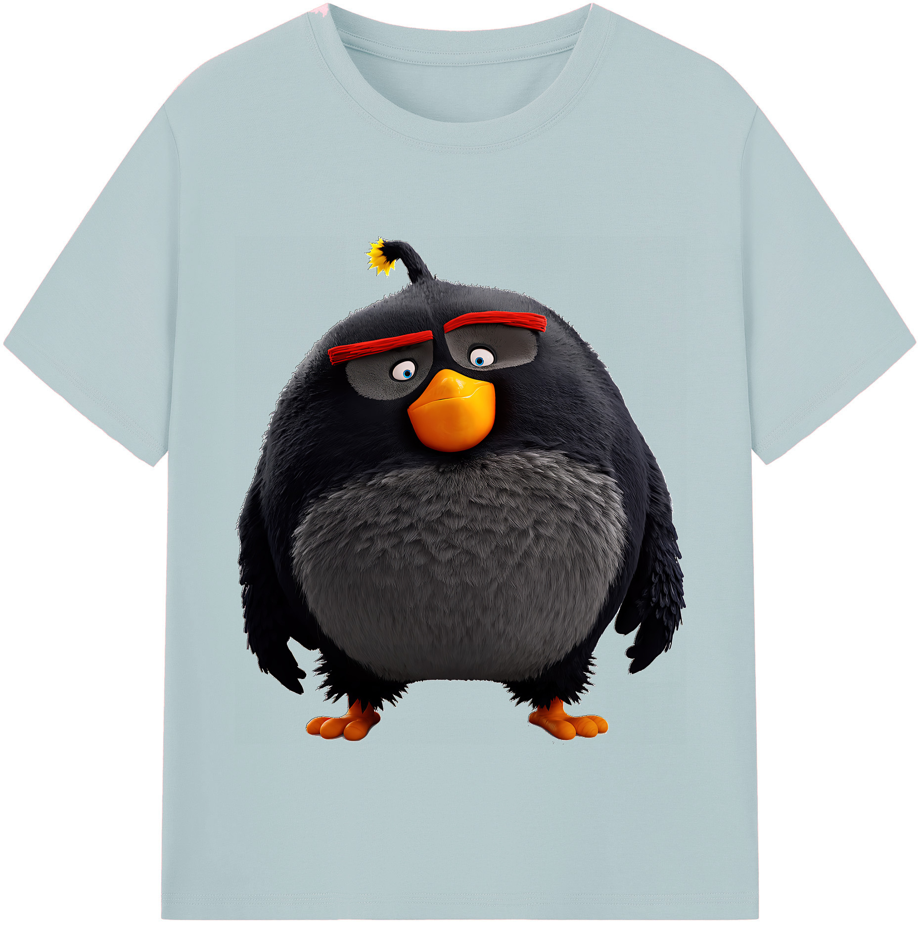 （画像用） Angry Birds アングリーバード 綿100％半袖Tシャツ（フロントプリント）